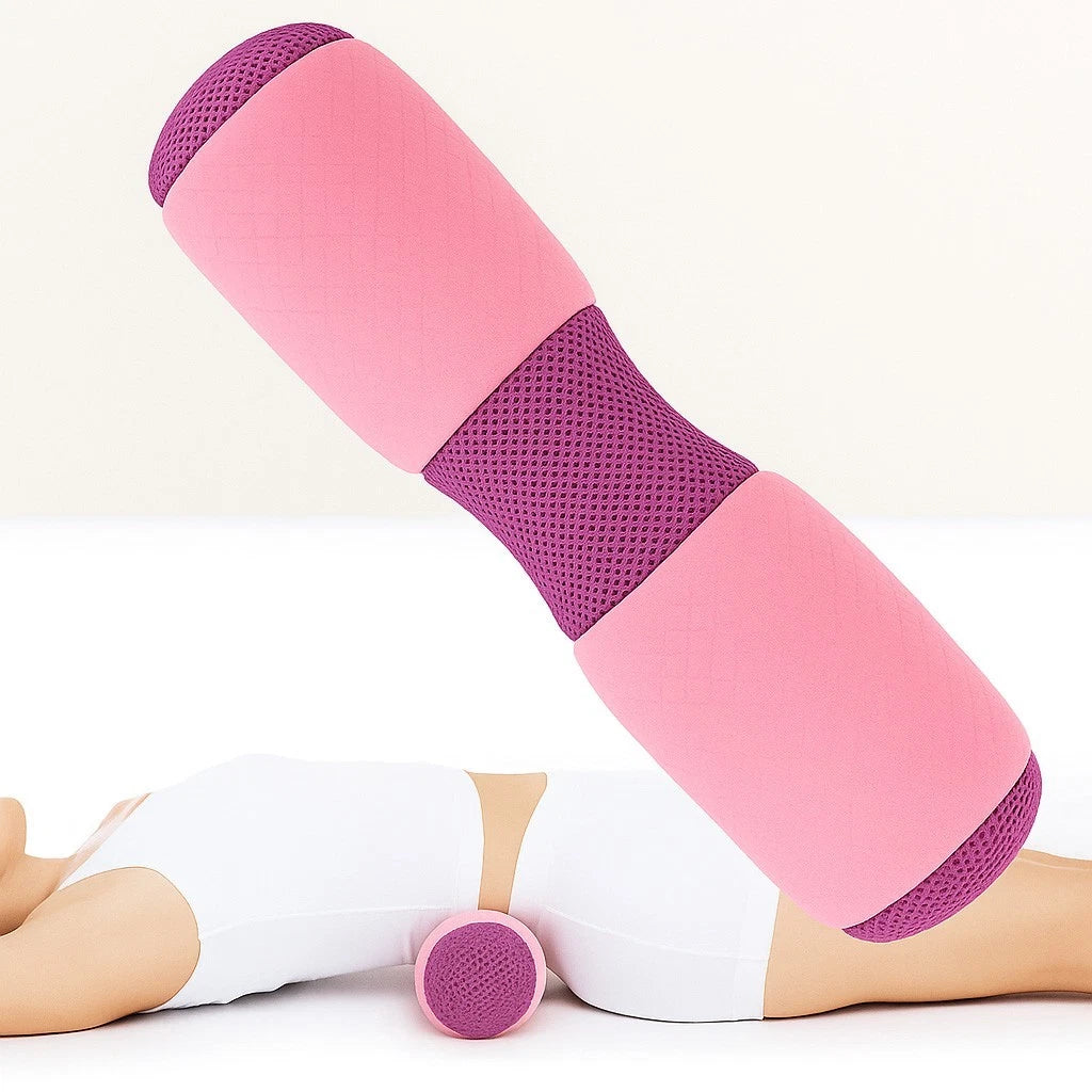 Hapo Yoga Bolster Pillow Waist Hips Neck Support Slow Rebound Foam Cushion