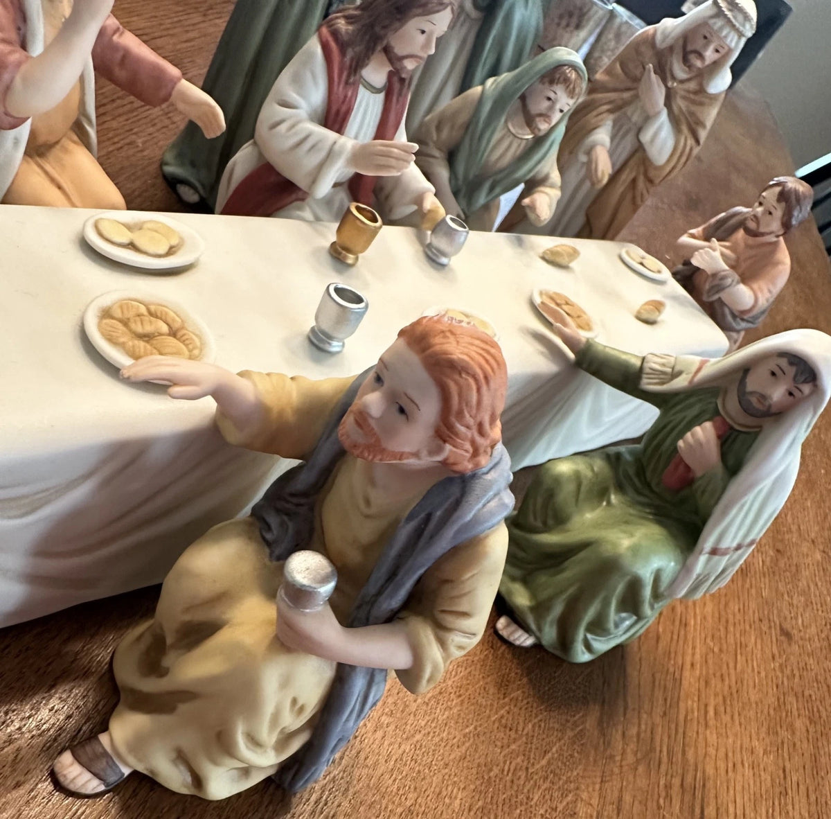VTG Home Interiors Greatest Stories Ever Told The Lords Supper 12 Piece Set~RARE