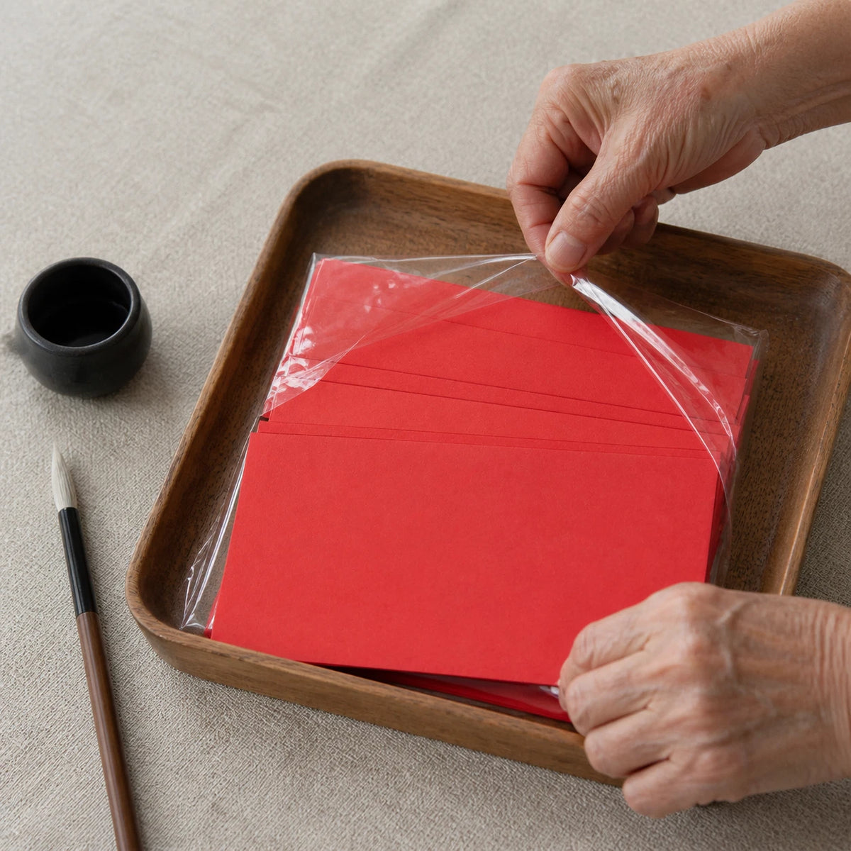 Taoist Supplies handgemachtes rotes Ritualpapier für Zeremonien, für den Gottesdienst