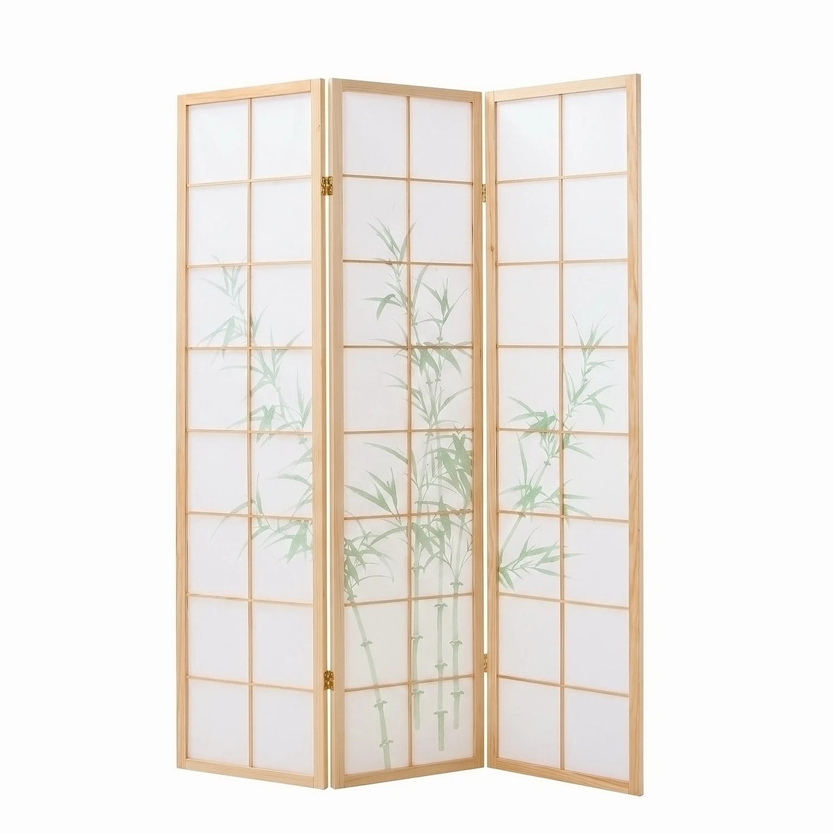 Raumteiler Trennwand Paravent Holz Massiv Sichtschutz Shoji Bambus Homestyle4u