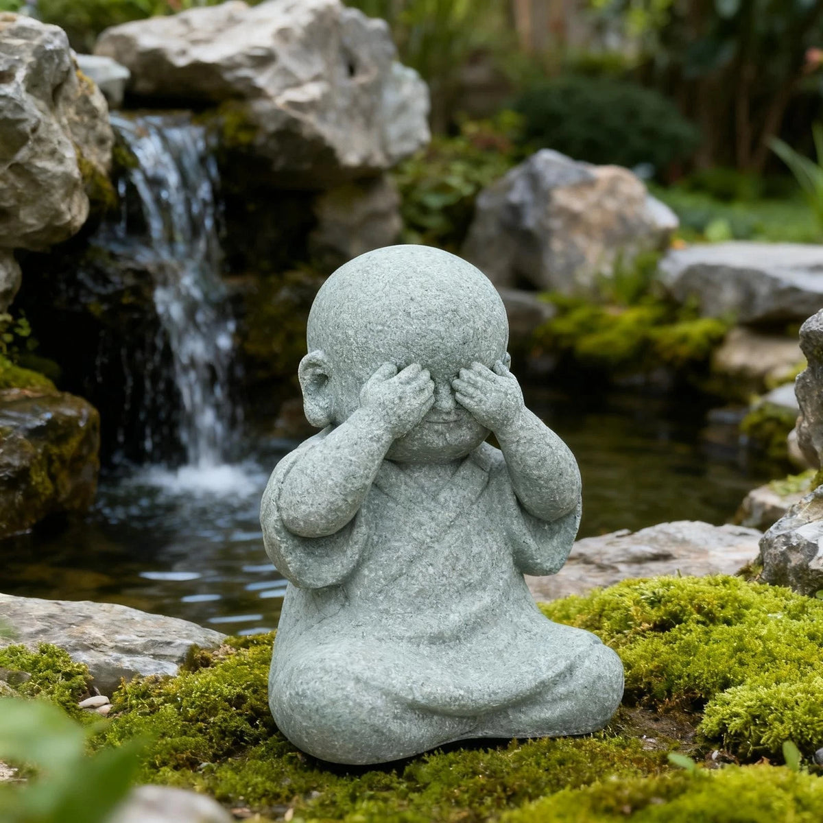 Resin Mönch Statuen Buddha Figuren für spirituelle Wohnkultur und Feng Shui