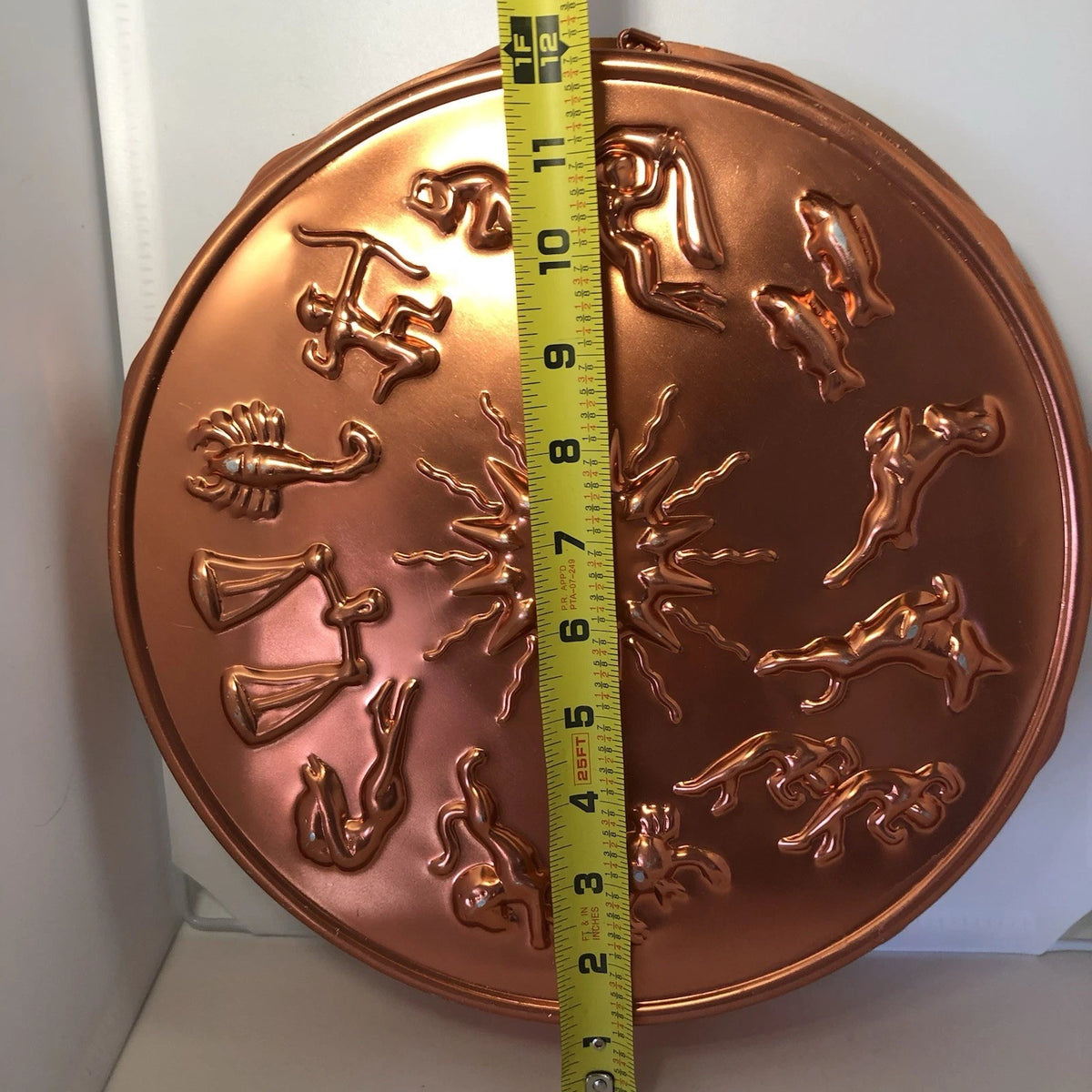 Decor Astrology Zodiac Vintage Jello Mold Charm Casting Tarot Horoscope Aquarius