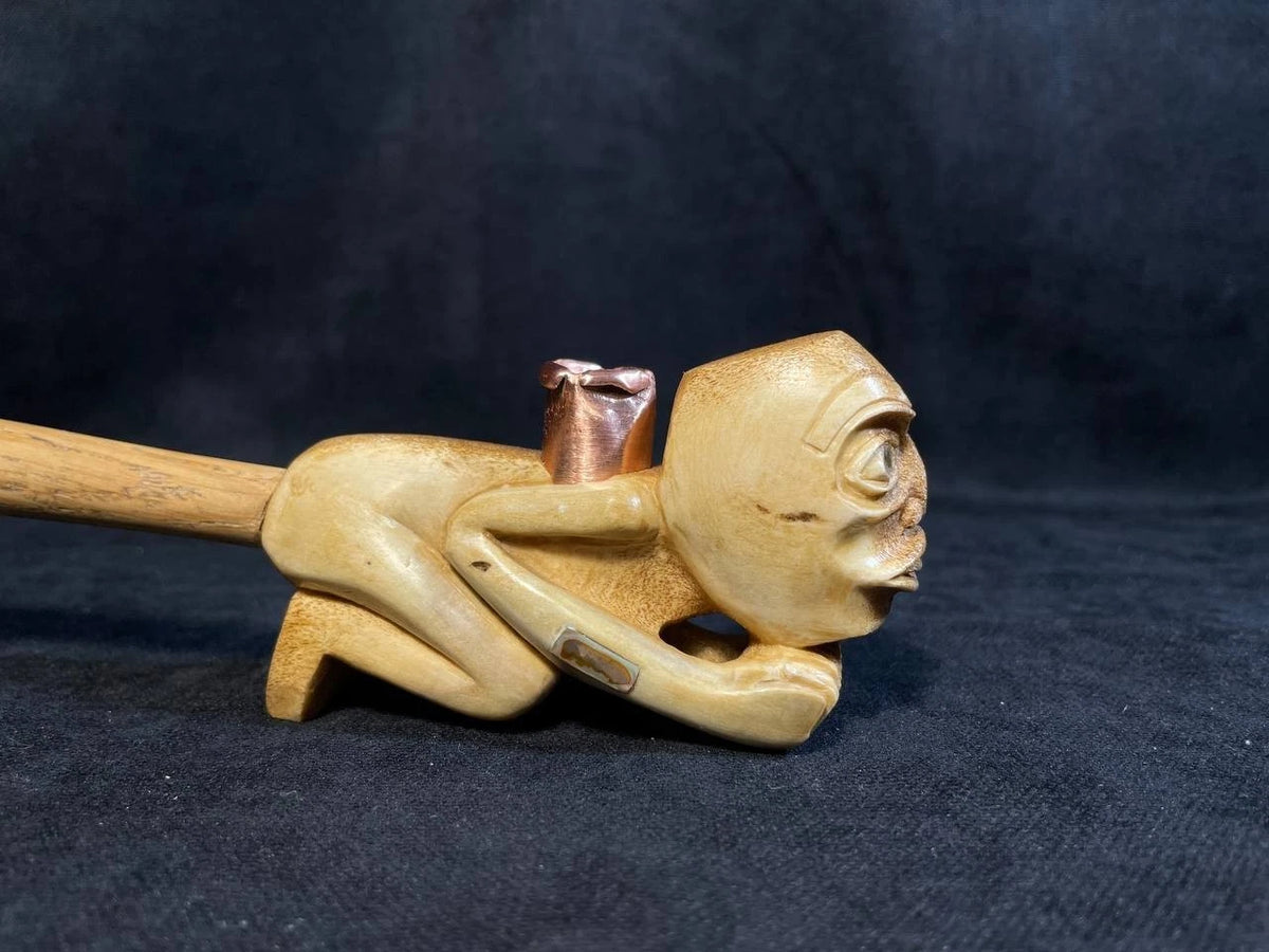 Northwest Coast Shaman Tool with Shell Inlay Replica, Northern Cultures Art