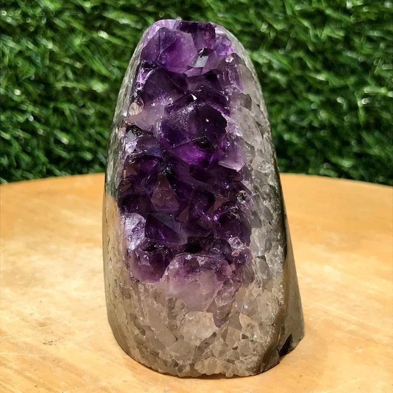 380g Natural Amethyst Geode Crystal Mineral Specimen Healing Reiki