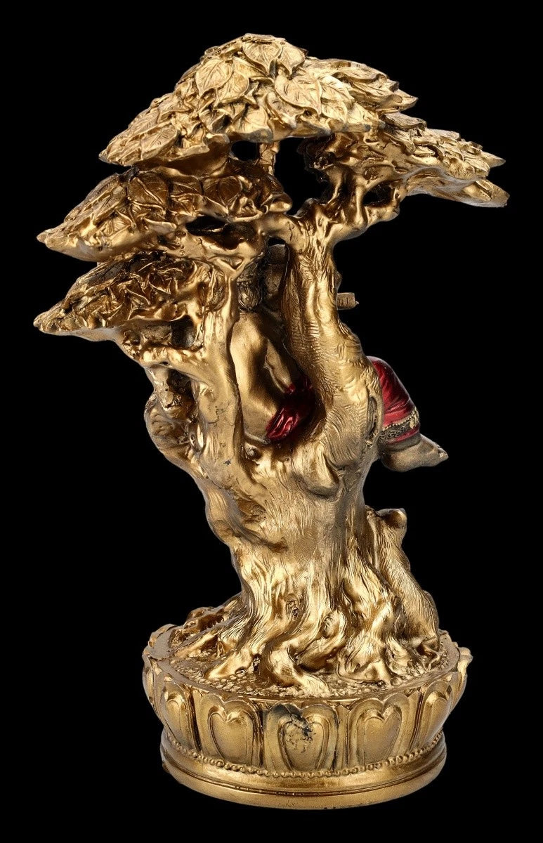 Indische Ganesha Dekofigur – Musizierend Spirituelle Hindu Statuette H 22 cm