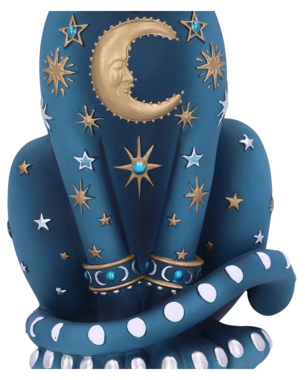 Spirituelle Katzenfigur mit Himmelszeichen 26 cm als Geschenkidee