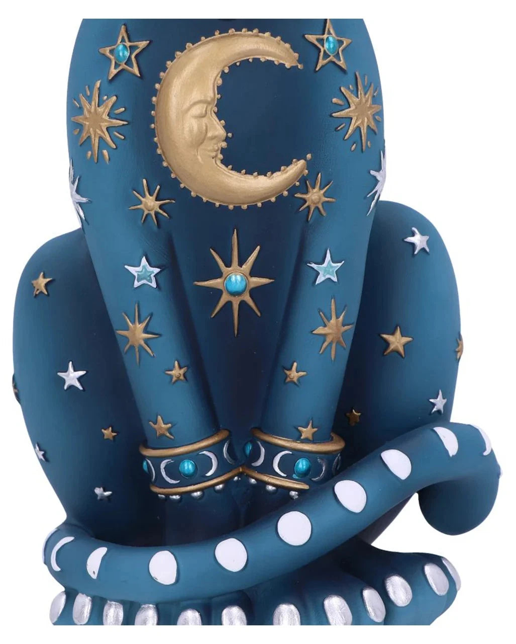 Spirituelle Katzenfigur mit Himmelszeichen 26 cm als Geschenkidee