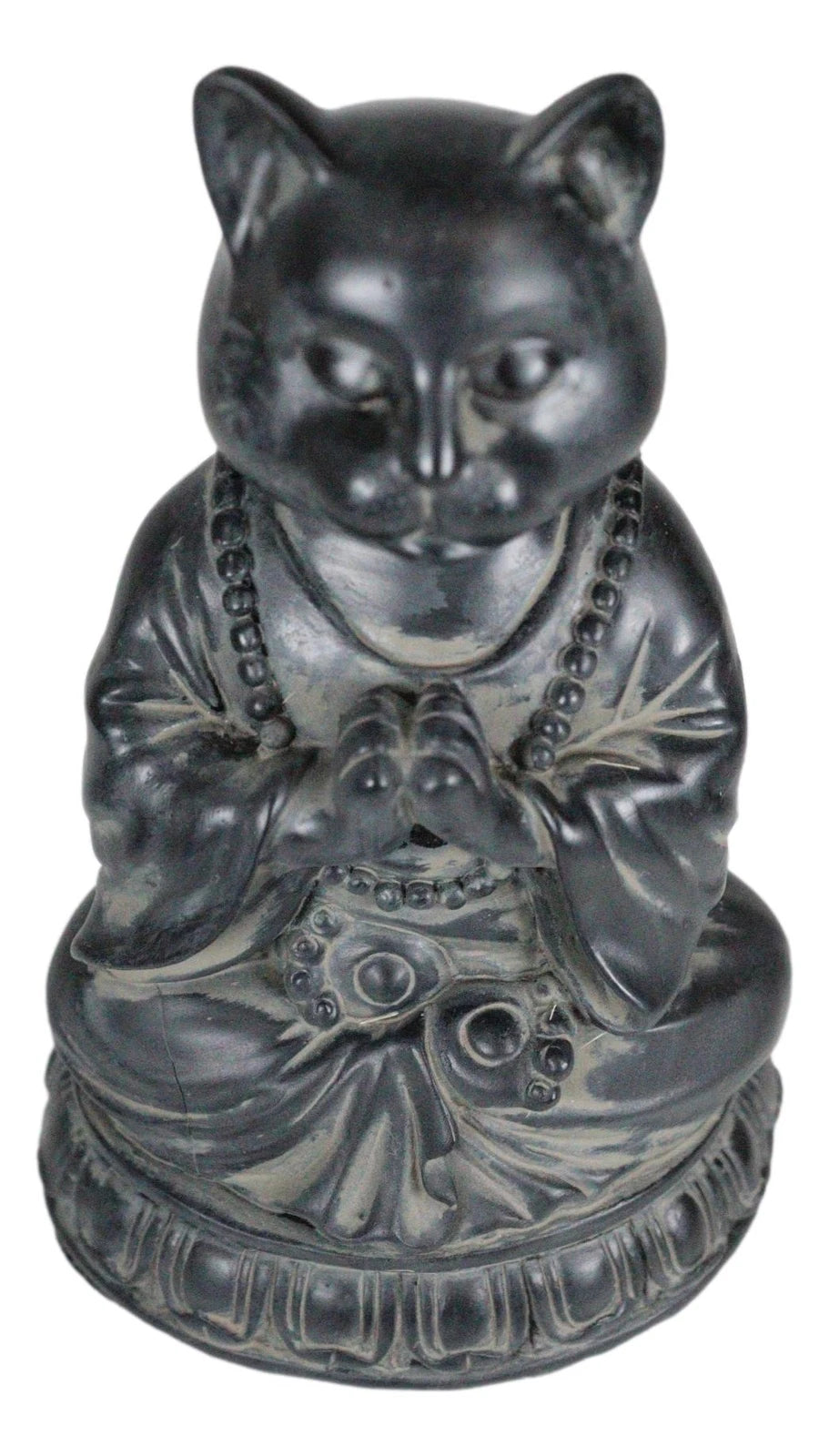 Buddha Cat Statue Meditating Zen Cat Figurine Cat Memorial Or Spiritual Decor