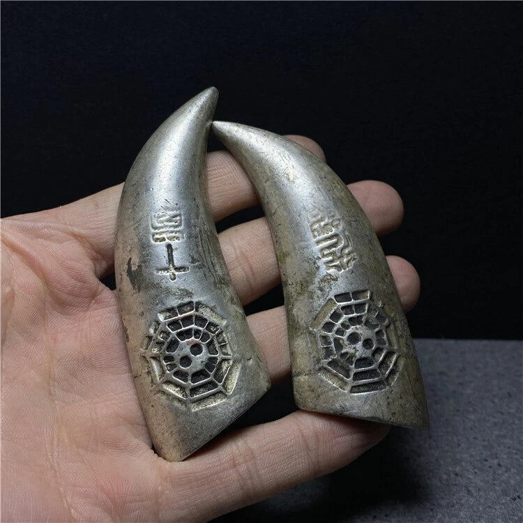 Chinese Antique Sacred Hexagram Yin Yang Cup Petition Divination Tool Collection