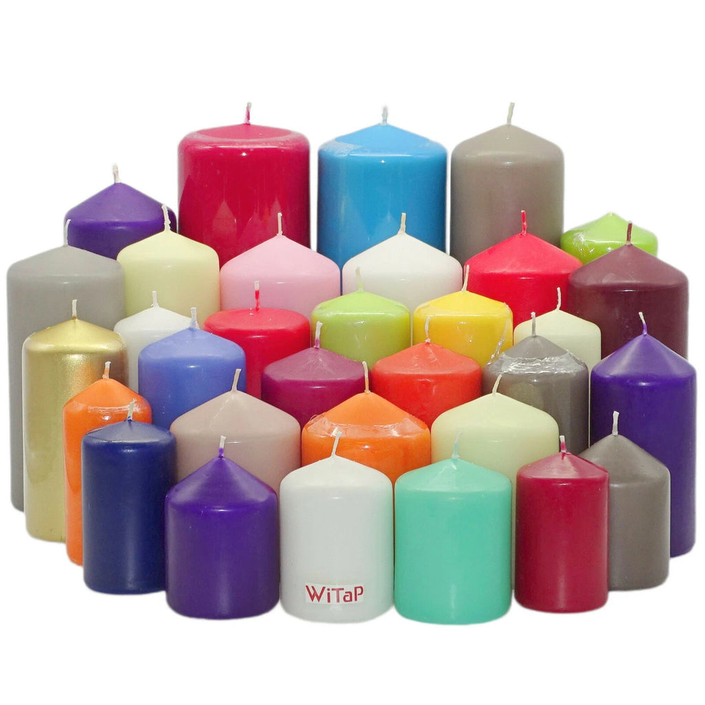 5 - 12 kg Premium Stumpenkerzen Blockkerzen Kerzen 1 Wahl farblich bunt gemischt