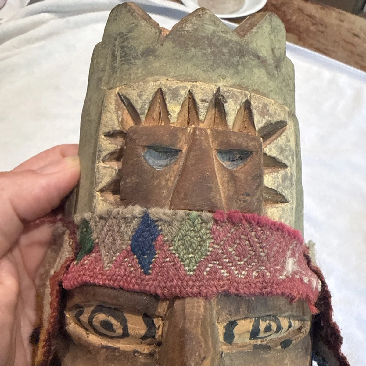 Shaman tools. Peruvian Handmade Textile, Mask, Medicine Wheel &amp; shaman tools