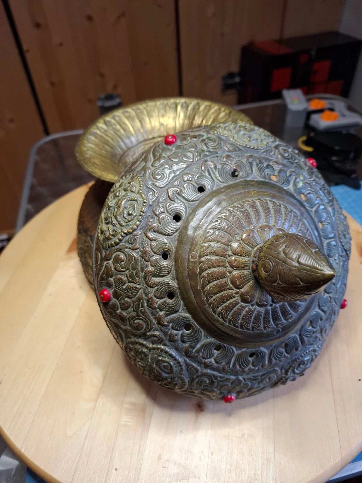 Asiatisch/tibe<wbr/>tanischen Weihrauchgefäß (Durchmesser unten:14cm,mit<wbr/>te:18cm )