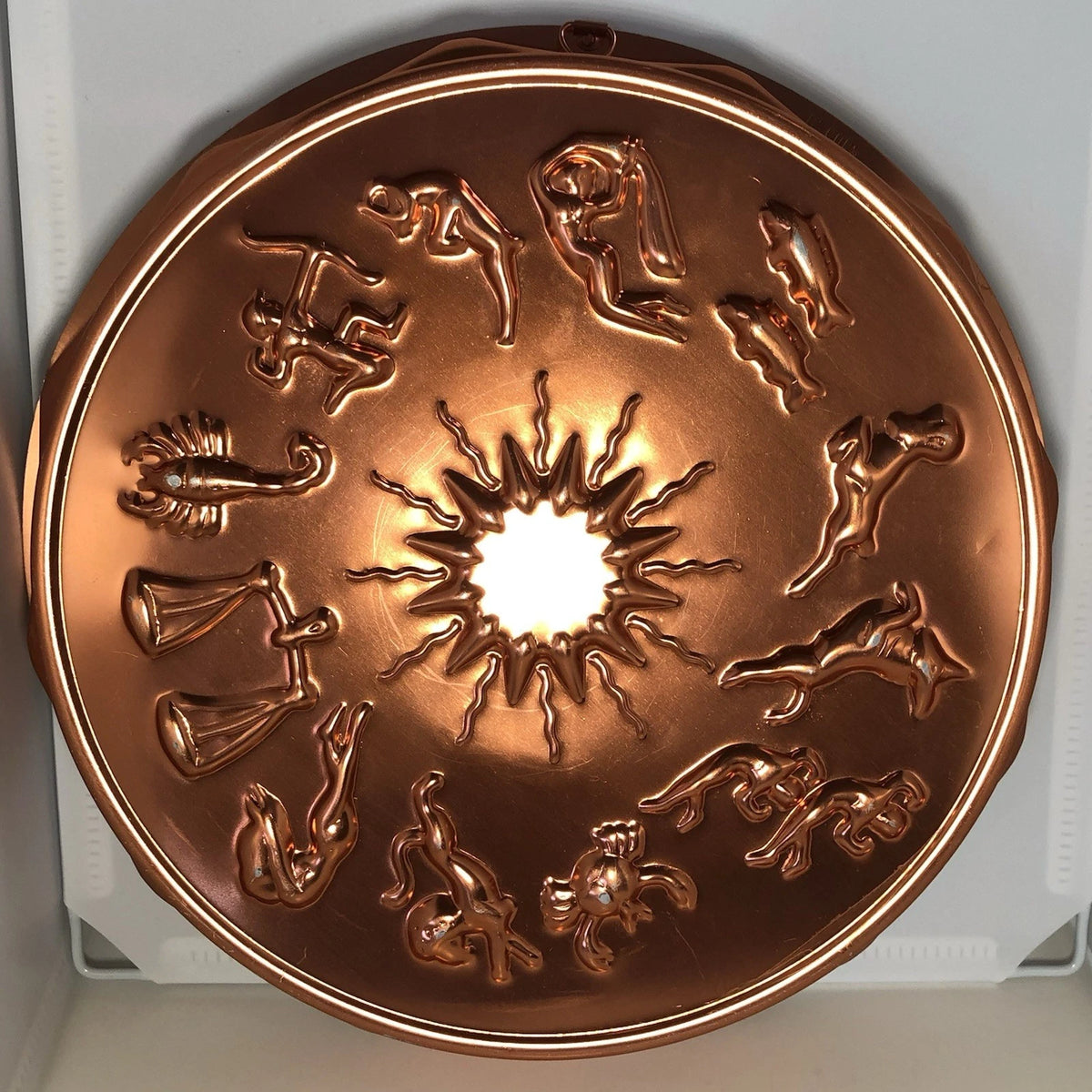 Decor Astrology Zodiac Vintage Jello Mold Charm Casting Tarot Horoscope Aquarius