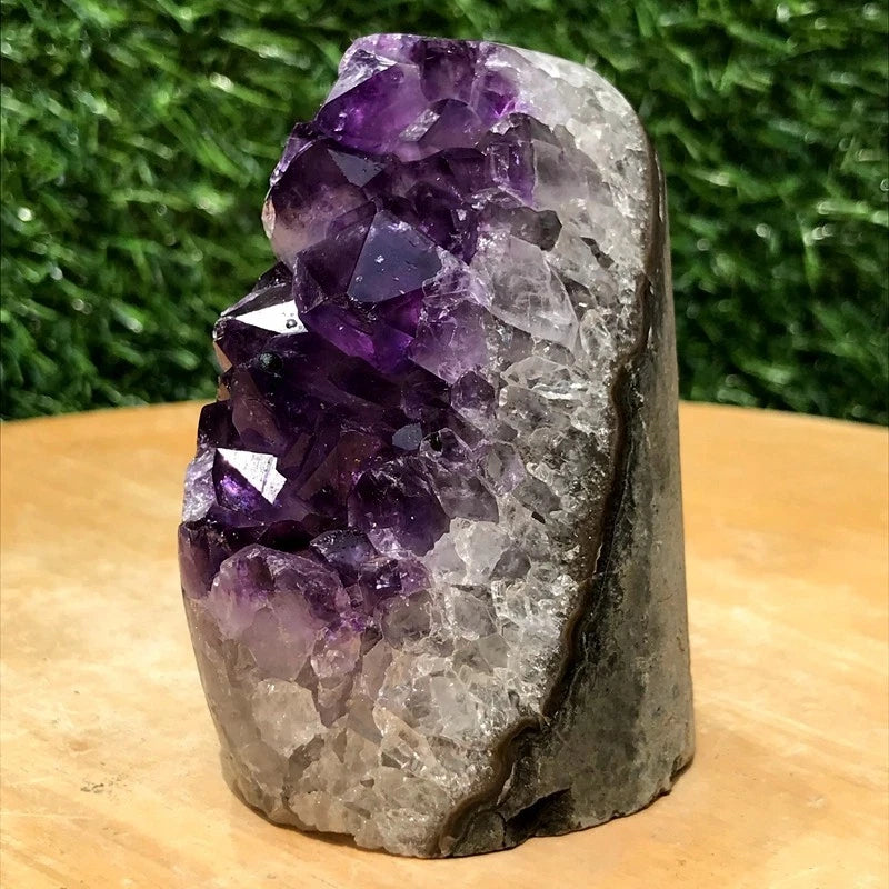380g Natural Amethyst Geode Crystal Mineral Specimen Healing Reiki