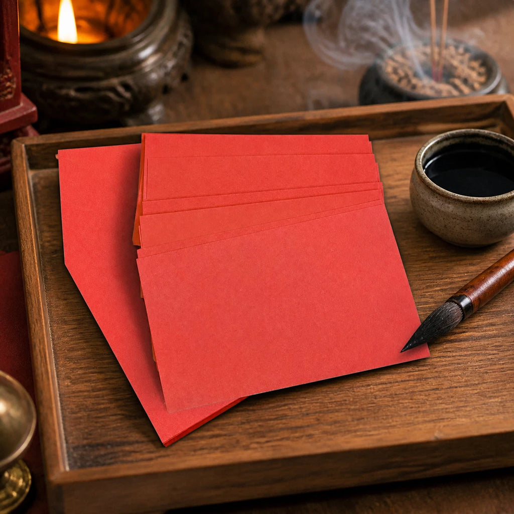 Taoist Supplies handgemachtes rotes Ritualpapier für Zeremonien, für den Gottesdienst