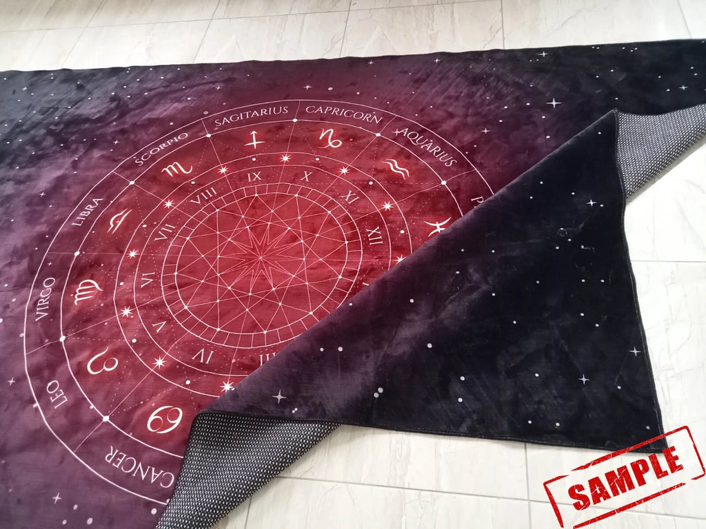Astrology Rug, Zodiac Rugs, Horoscope Design Rug, Astrology Design Rug,Decor