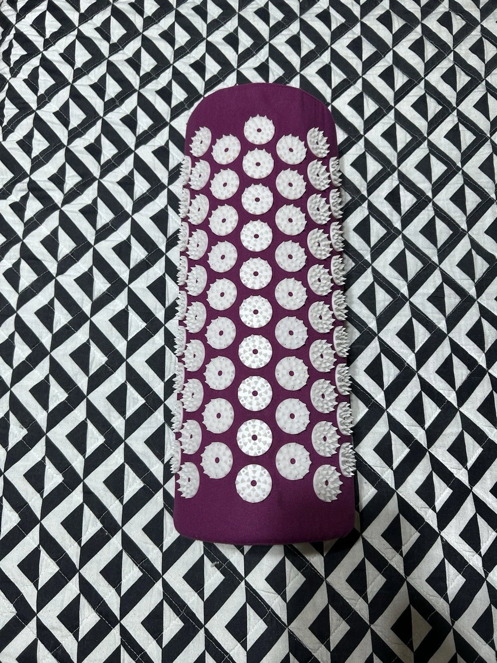 DosensePro Acupressure Yoga Bolster Pillow Prop, Purple/White