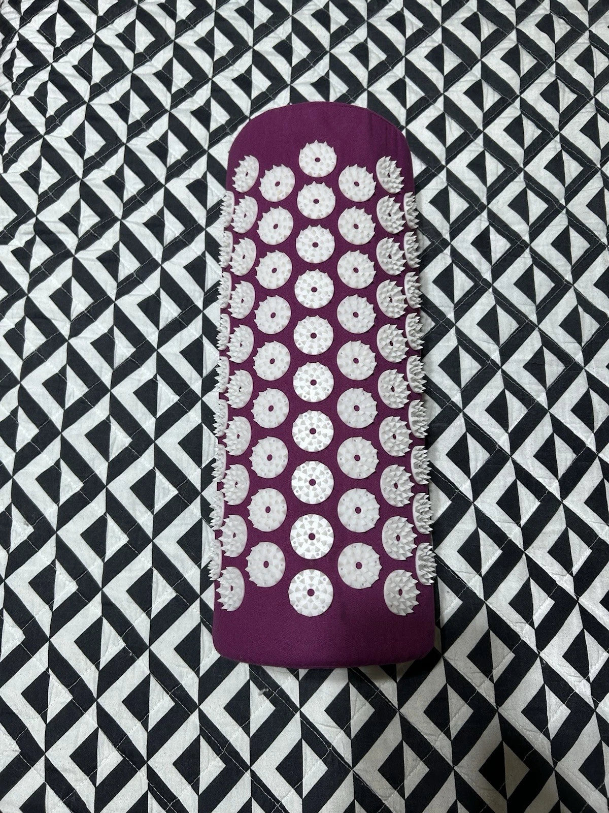 DosensePro Acupressure Yoga Bolster Pillow Prop, Purple/White