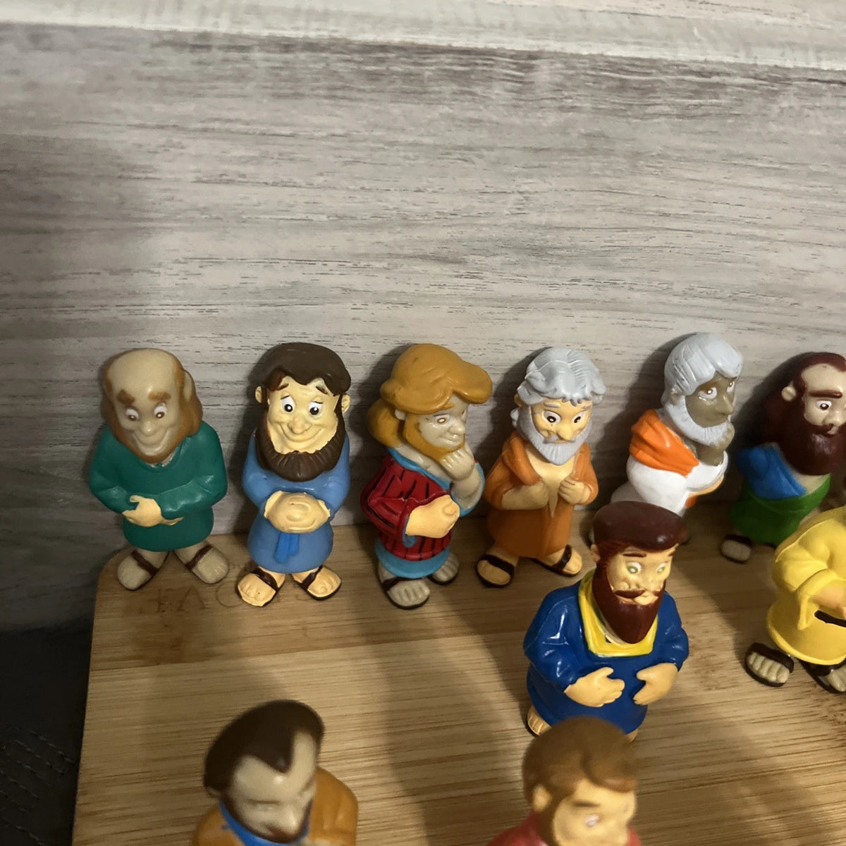 Set Of 14 Real Stories From The Bible Toys Rubber Figurines Jesus Christian