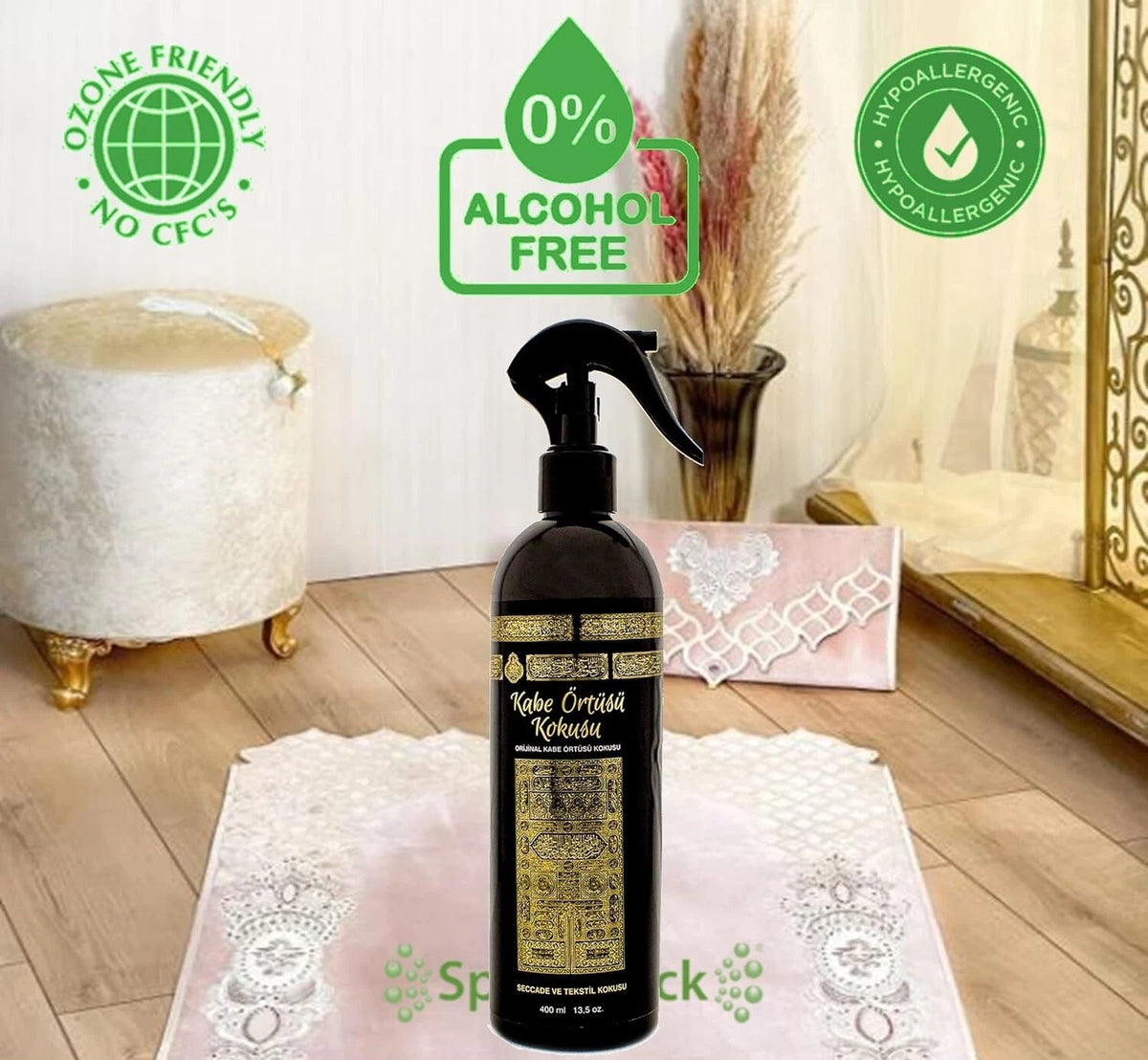 Islamische heilige Stätten Raumspray Raumduft Spray 400ml OHNE ALKOHOL