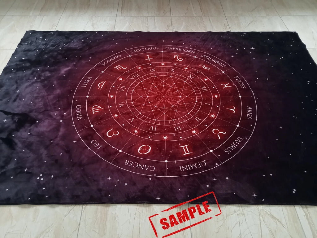 Astrology Rug, Zodiac Rugs, Horoscope Design Rug, Astrology Design Rug,Decor