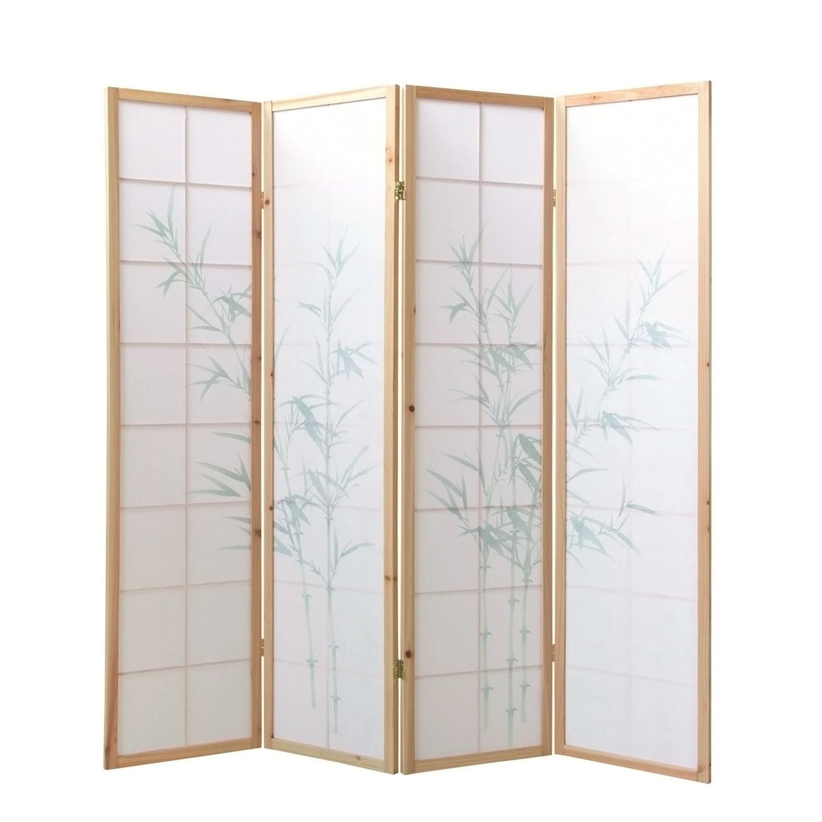 Raumteiler Trennwand Paravent Holz Massiv Sichtschutz Shoji Bambus Homestyle4u