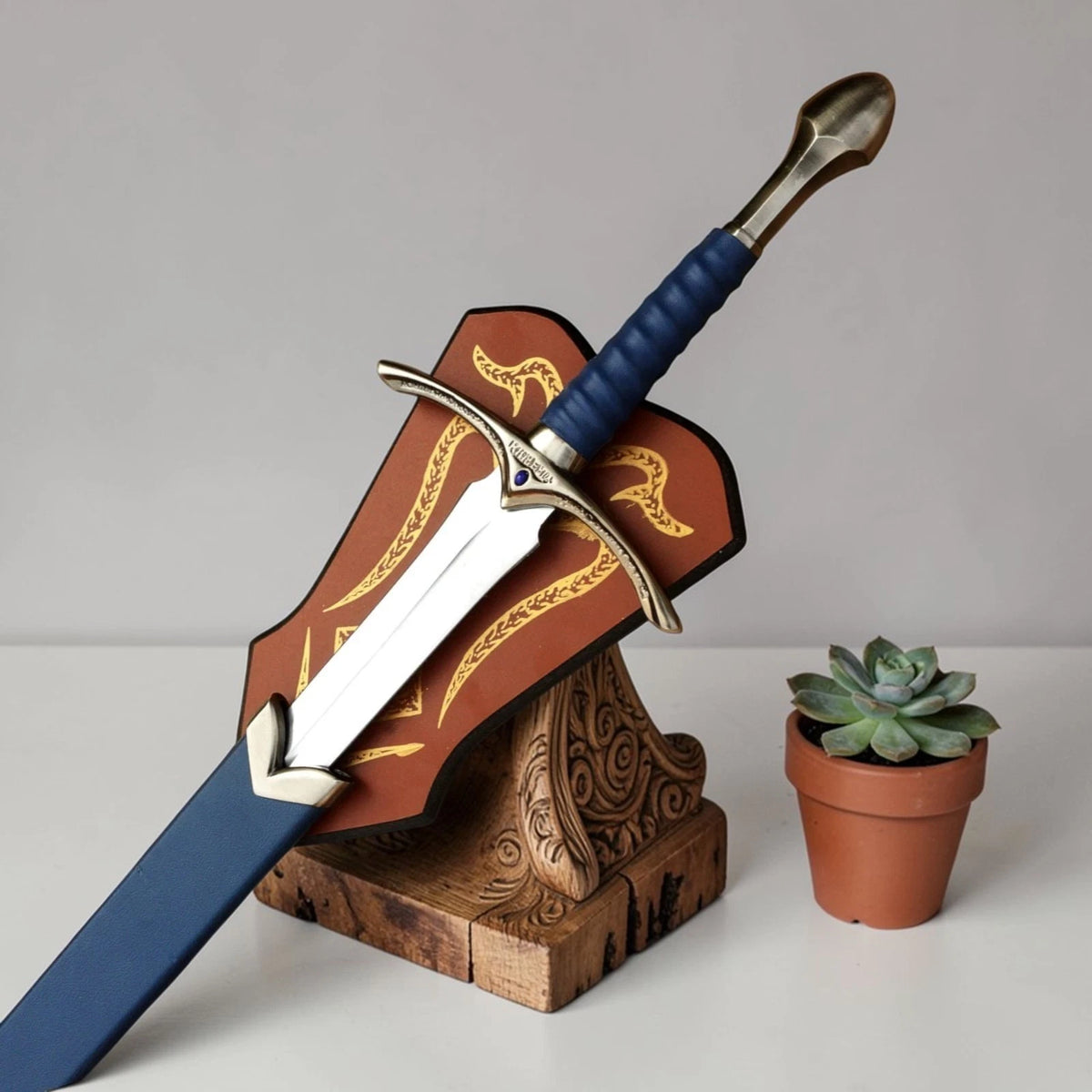 LOTR Sword Lot 5 Narsil Anduril, Glamdring, Eowyn Herugrim, Witch King Gift Him