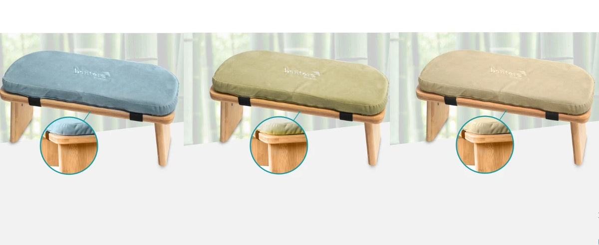 Banters Meditationsban<wbr/>k aus Bambus, klappbarer Meditationshoc<wbr/>ker mit Kissen