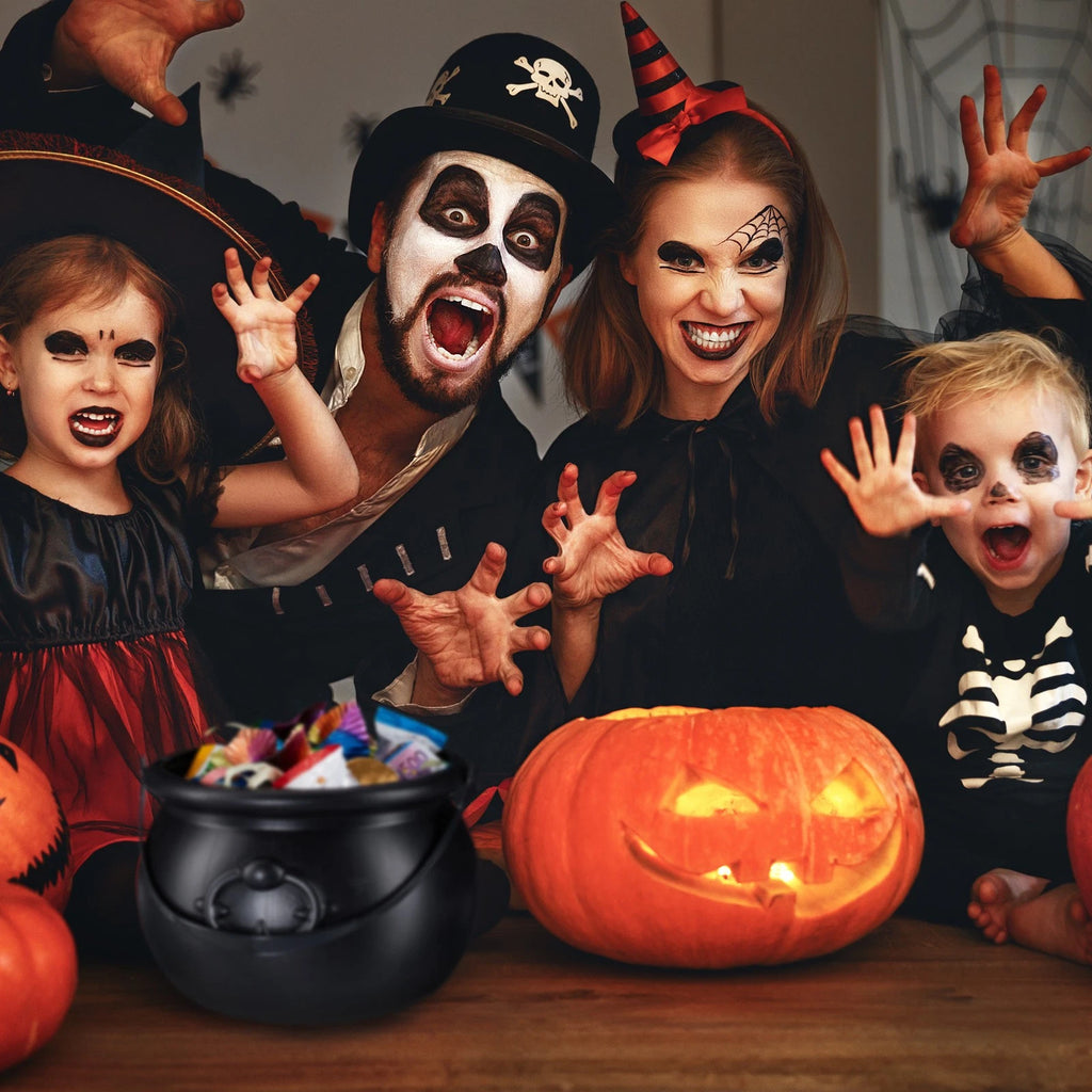 Hexenkessel Halloween-Eime<wbr/>r Zauberkessel Deko-Kessel 100 g 2 Stück 2er Set