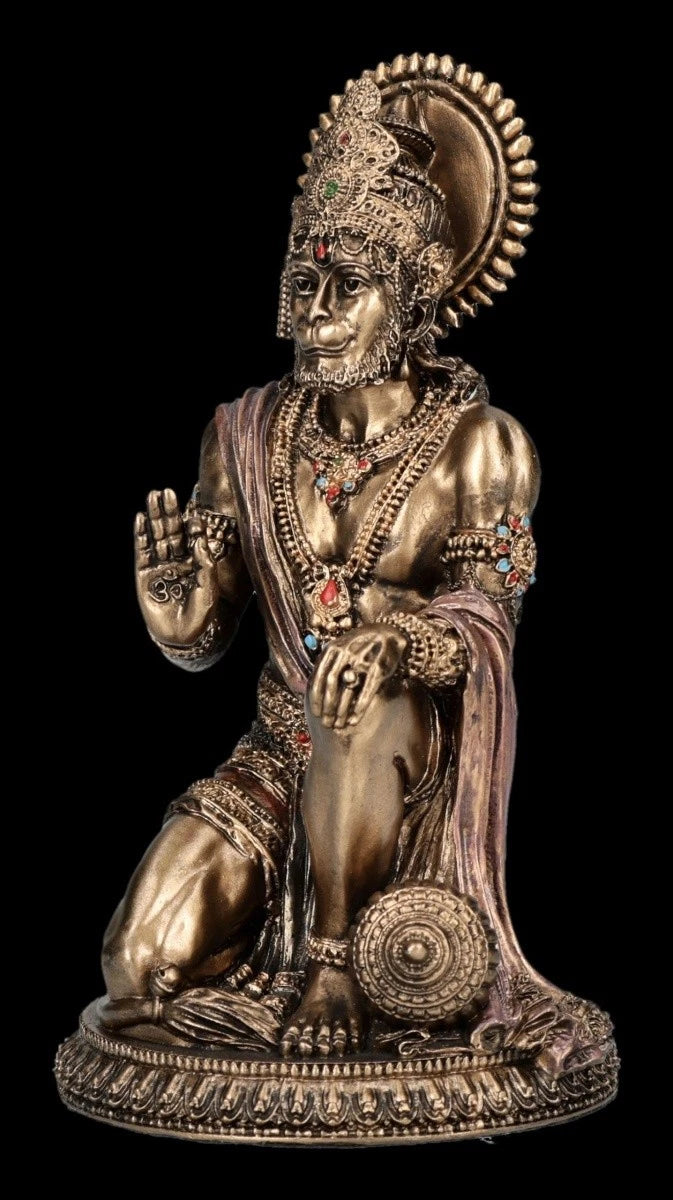 Hanuman Miniaturfigur-<wbr/>Gott der Stärke-Verones<wbr/>e Spirituelle Hindu Deko H 9,5