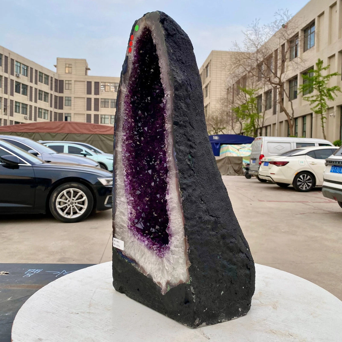 74LB Natural Amethyst Cathedral English Cluster Crystal Specimen Healing