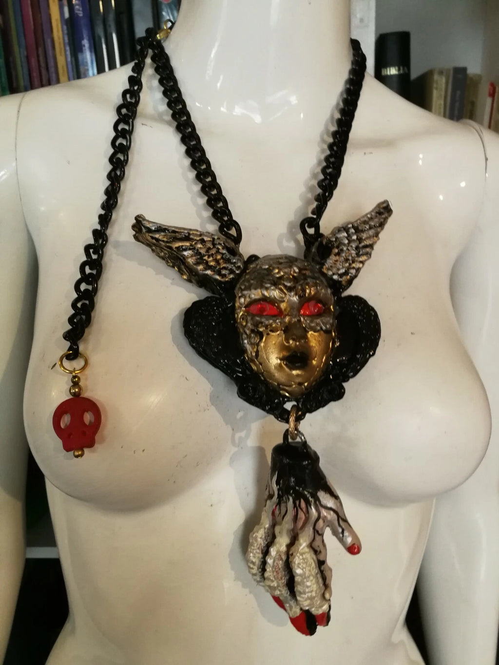 lucifer talisman black angel magic ritual amulet satanic pendant jewelry voodoo