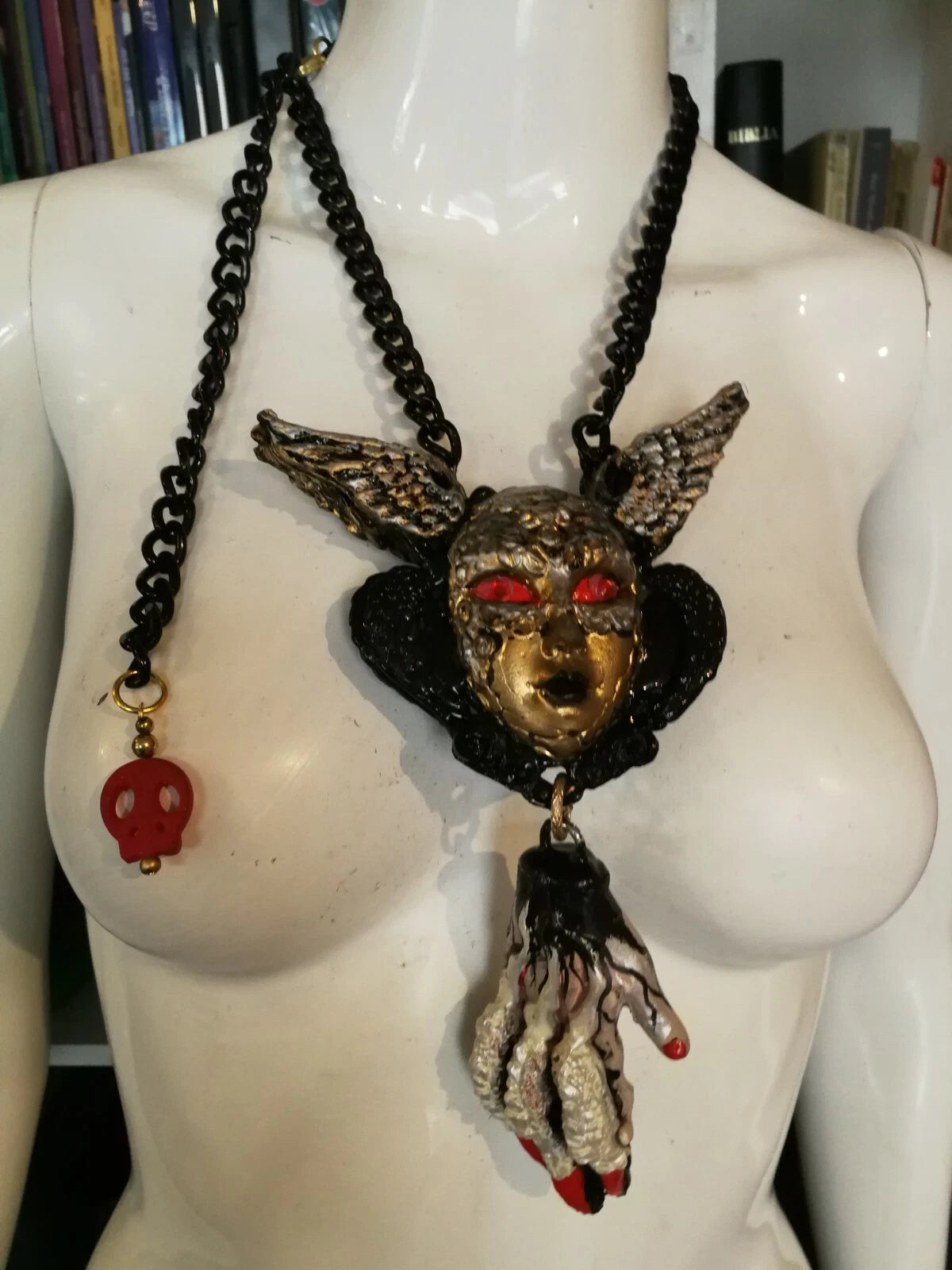 lucifer talisman black angel magic ritual amulet satanic pendant jewelry voodoo