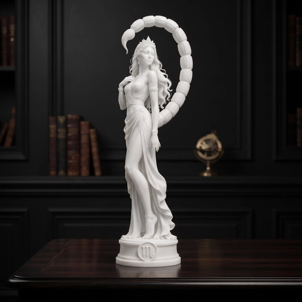 Scorpio Zodiac Statue, Zodiac Sculpture, Astrology Decor, Mystical Gift, 20 cm