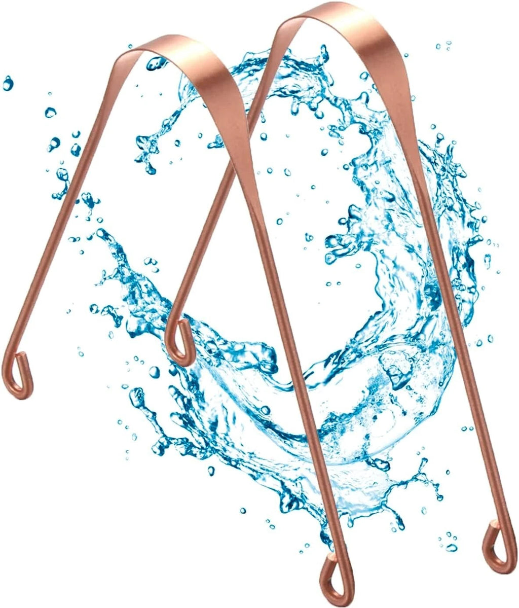 2x Ayurveda 100% Kupfer Zungenschaber, Zungenreiniger Zungenbelag Mundhygiene