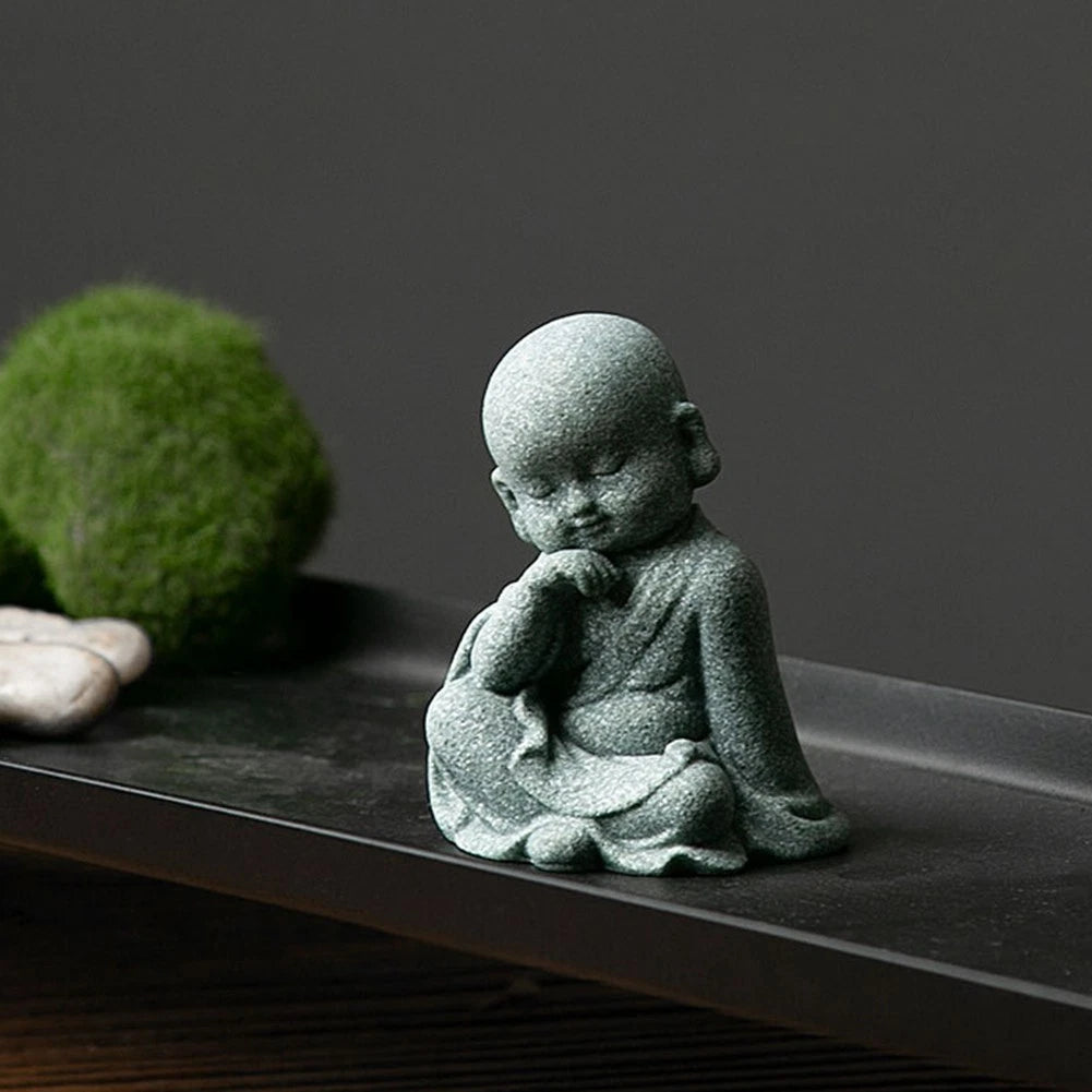 Resin Mönch Statuen Buddha Figuren für spirituelle Wohnkultur und Feng Shui