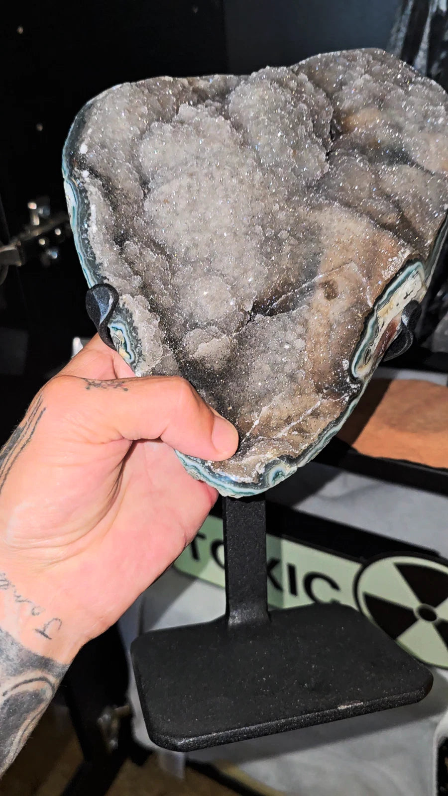 crystals/geode<wbr/>. Druzy Quartz Amethyst Geode from fossilera.