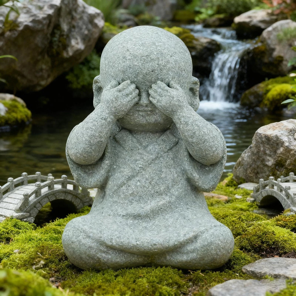 Resin Mönch Statuen Buddha Figuren für spirituelle Wohnkultur und Feng Shui