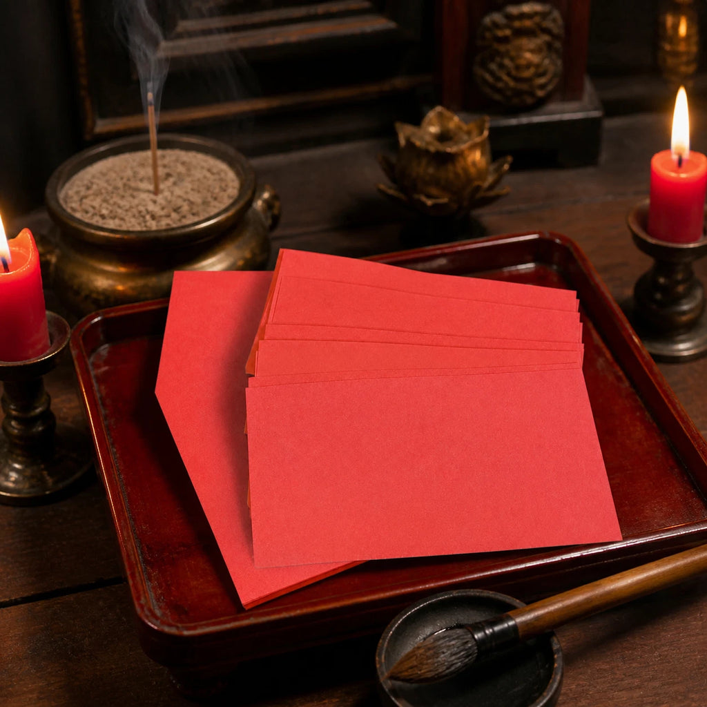 Taoist Supplies handgemachtes rotes Ritualpapier für Zeremonien, für den Gottesdienst