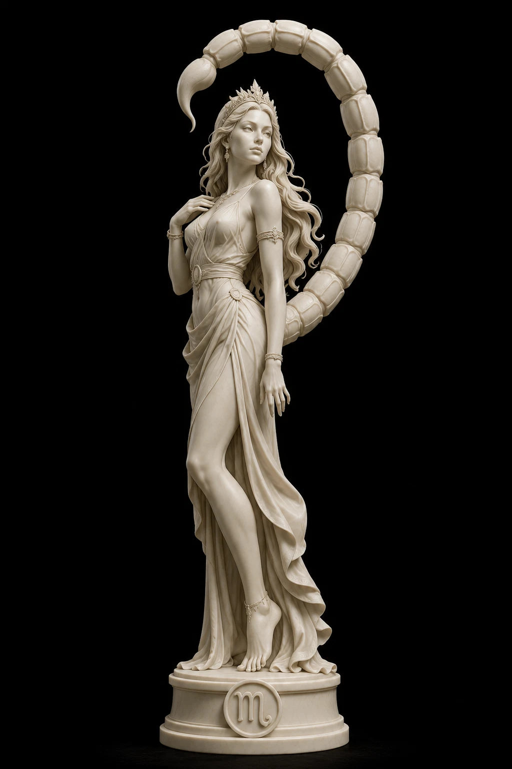 Scorpio Zodiac Statue, Zodiac Sculpture, Astrology Decor, Mystical Gift, 20 cm