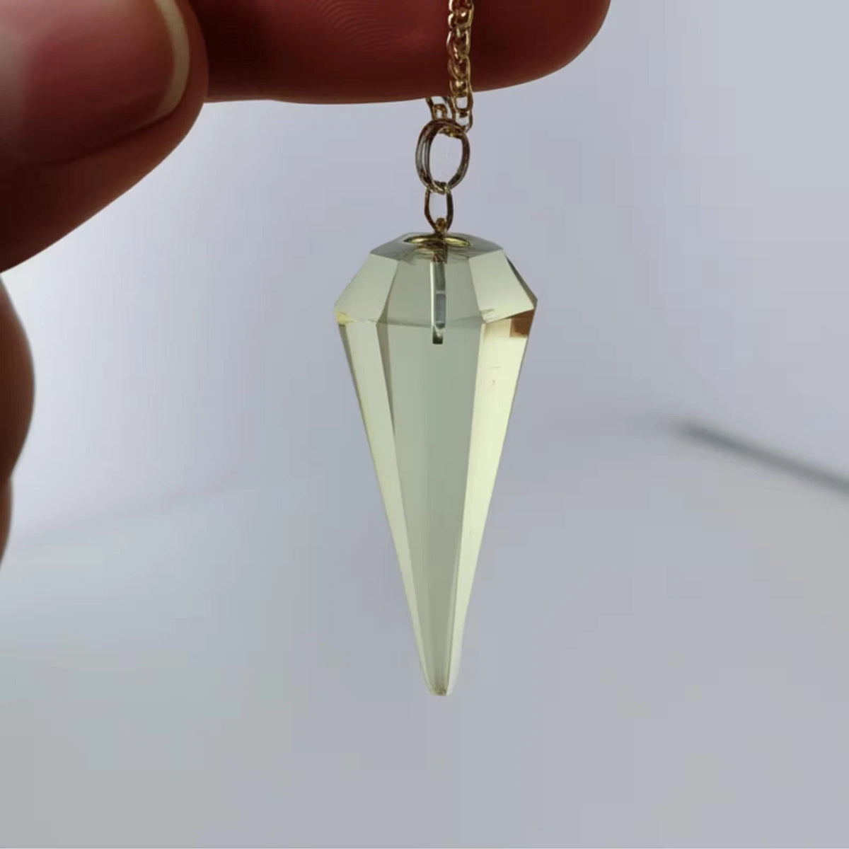 Natural Opalite Crystal Pendulum | Dowsing Divination Tool Intuition Chakra Heal
