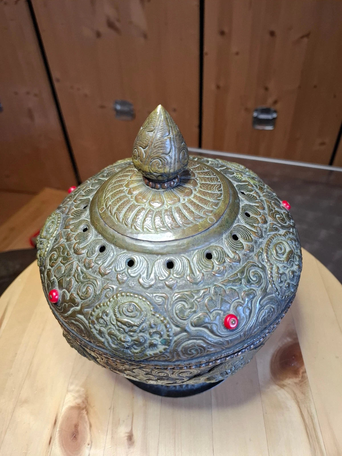 Asiatisch/tibe<wbr/>tanischen Weihrauchgefäß (Durchmesser unten:14cm,mit<wbr/>te:18cm )
