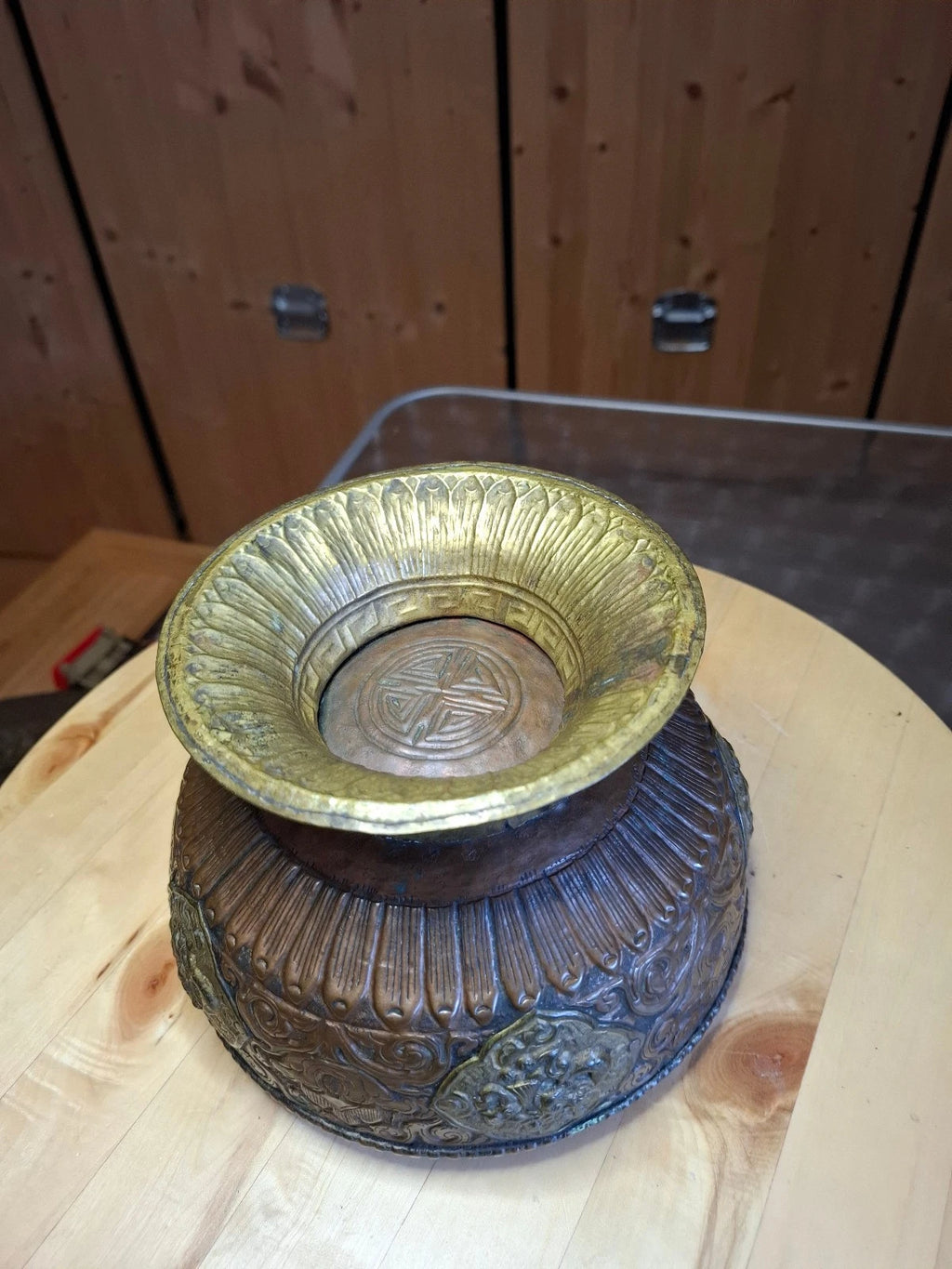 Asiatisch/tibe<wbr/>tanischen Weihrauchgefäß (Durchmesser unten:14cm,mit<wbr/>te:18cm )