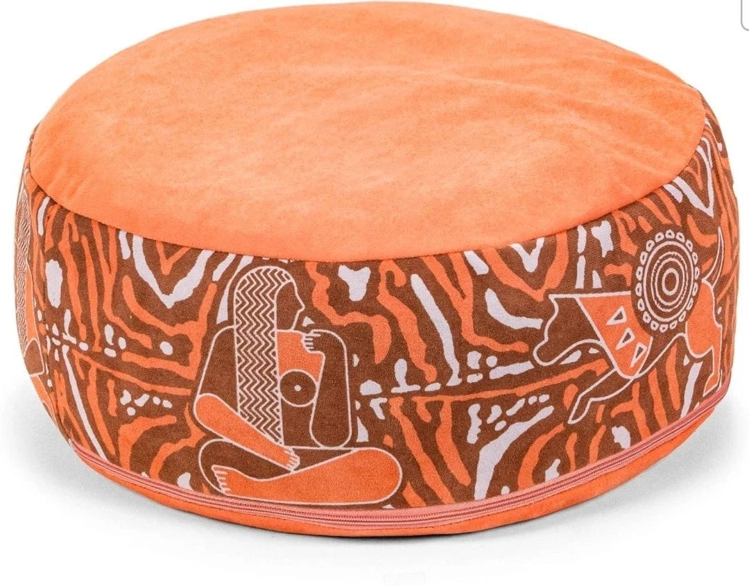 Zaveur Royal Court Zafu Meditation Cushion - 18" Round Yoga Bolster Pillow with