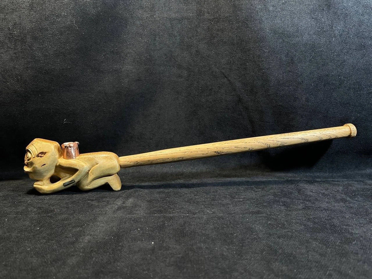 Northwest Coast Shaman Tool with Shell Inlay Replica, Northern Cultures Art