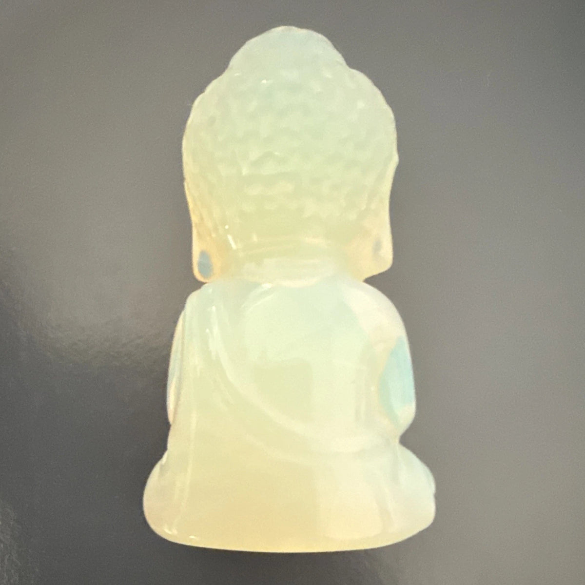 Kalifano Moonstone Buddha Statue Buddhism Growth PV29-B-MS Spiritual Sculpture