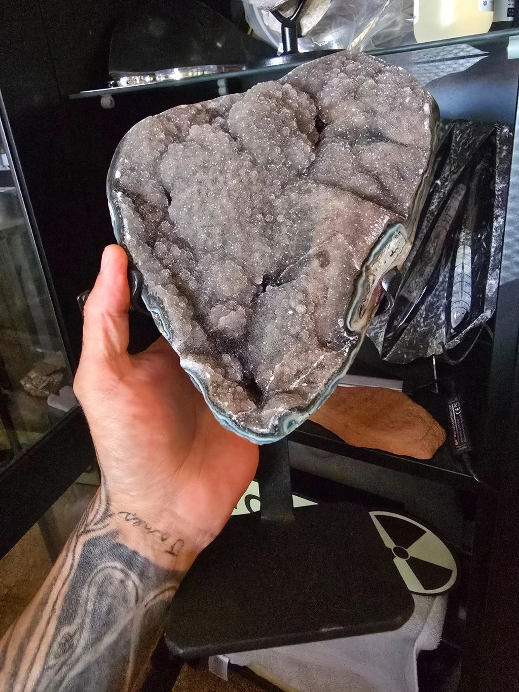 crystals/geode<wbr/>. Druzy Quartz Amethyst Geode from fossilera.