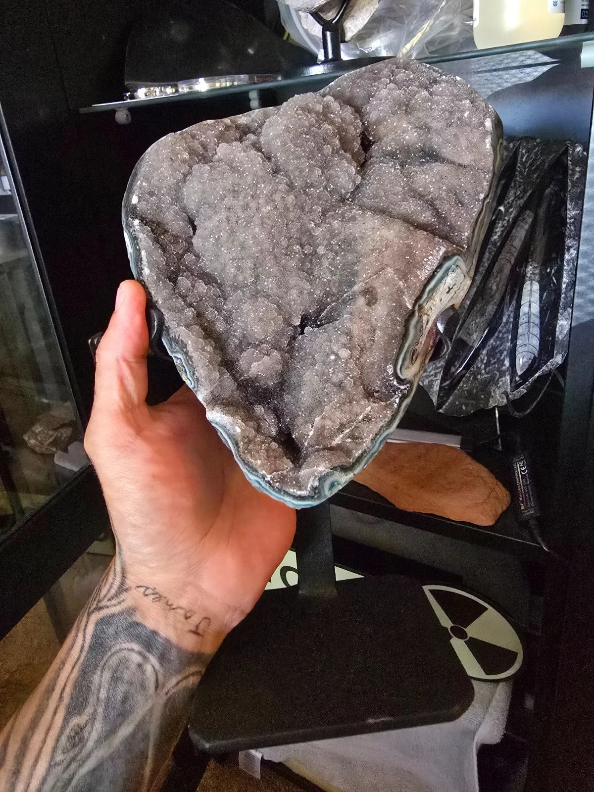 crystals/geode<wbr/>. Druzy Quartz Amethyst Geode from fossilera.
