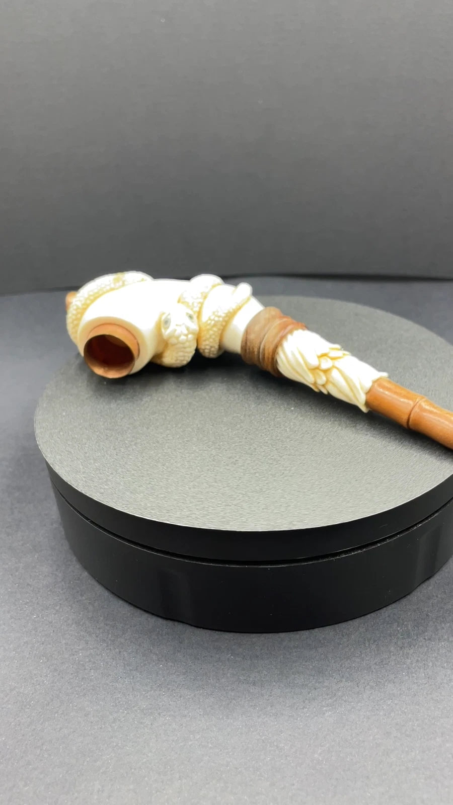 Snake Ritual Tool – Shamanic Ceremonial Sculpture, Tribal Serpent Decor