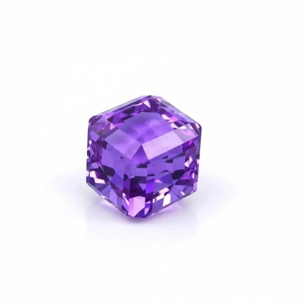 103.30 Carat Flawless Purple Amethyst Cube Shape Certified Loose Gemstone